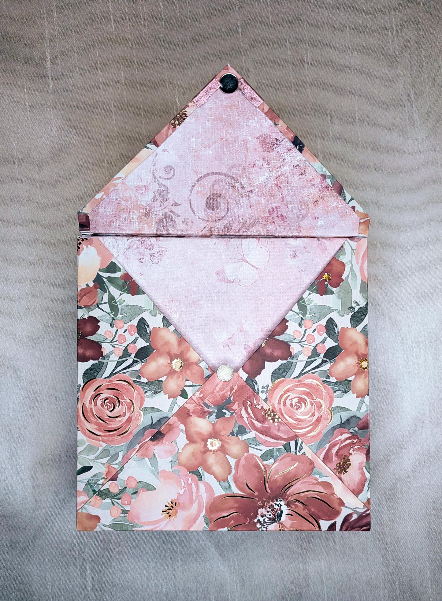 Note&Gift - Rustic Floral Gift Box with Lid – Handmade Decorative Box for Weddings, Birthdays, Keepsakes