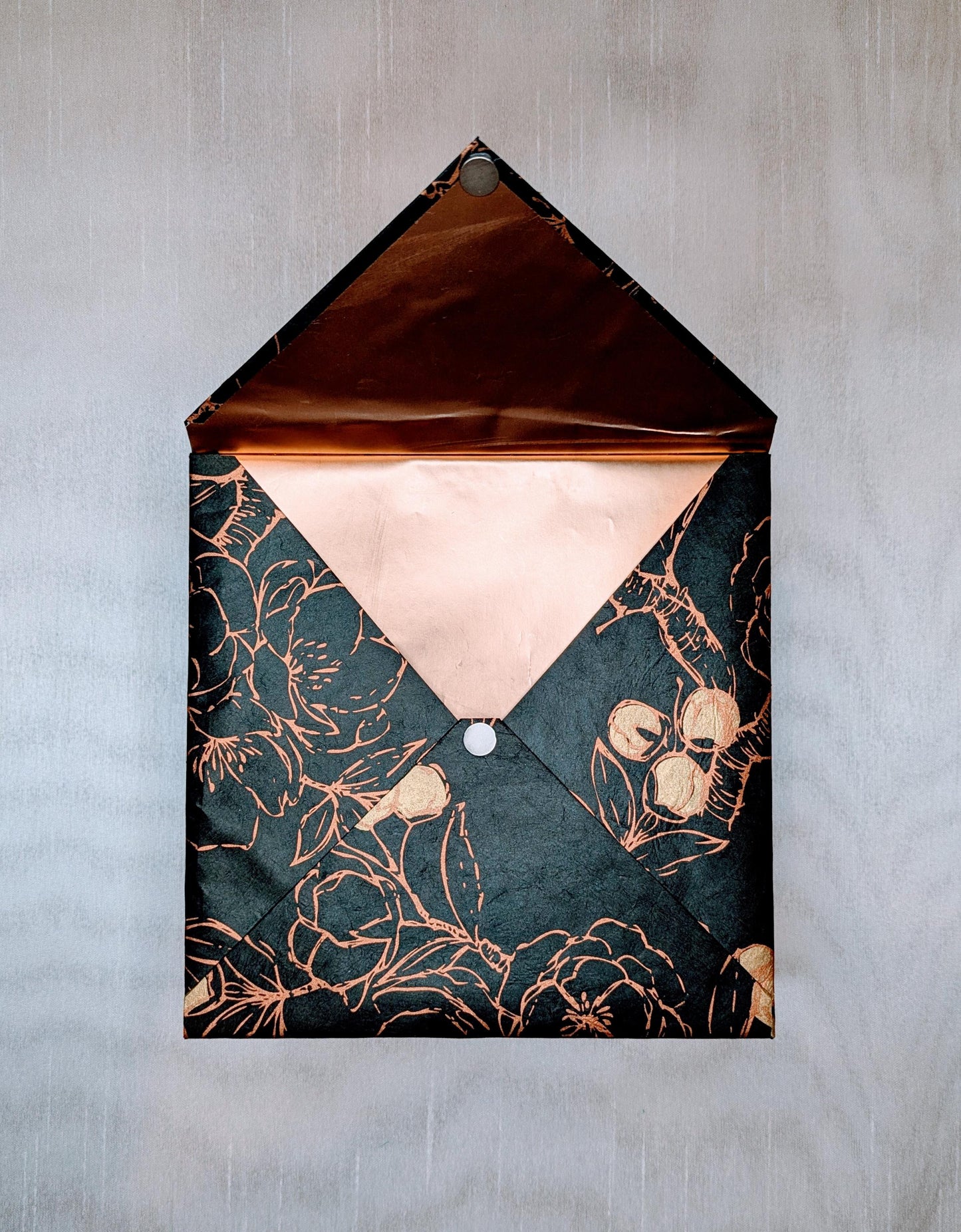 Handmade Black & Copper Floral Gift Box - Elegant Keepsake
