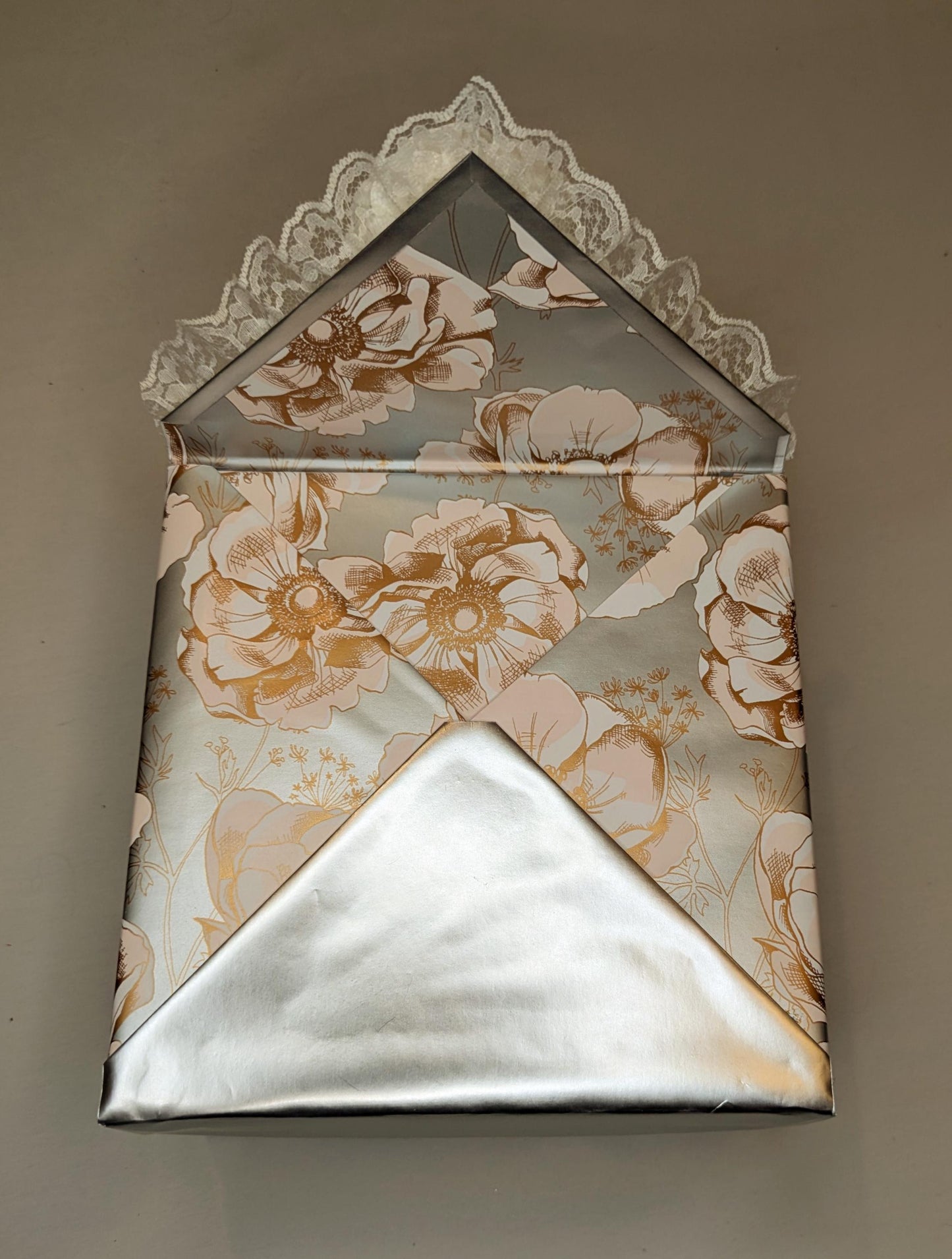 Note&Gift - Peach Floral Keepsake Box