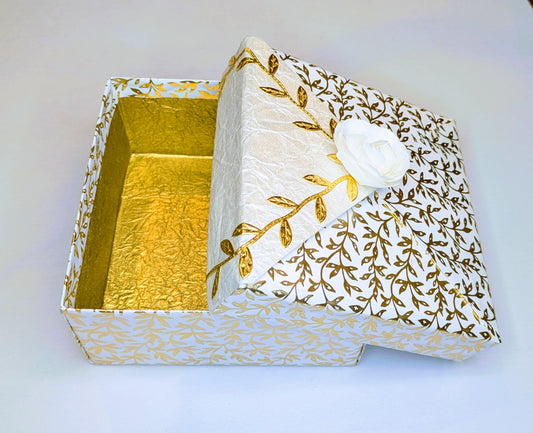 Note&Gift: Gold Vine Bridal Keepsake Box
